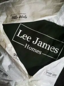 Lee James Homes branded bag
